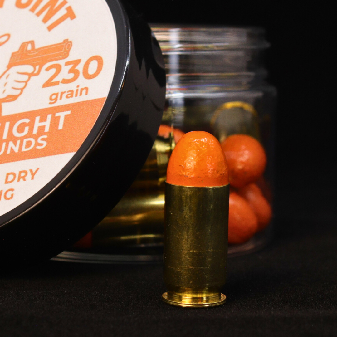 SnapPoint .45 ACP Snap Caps (Set of 15) – Real-Weight Dry Fire Dummy Rounds w/ SnapPlug Primer
