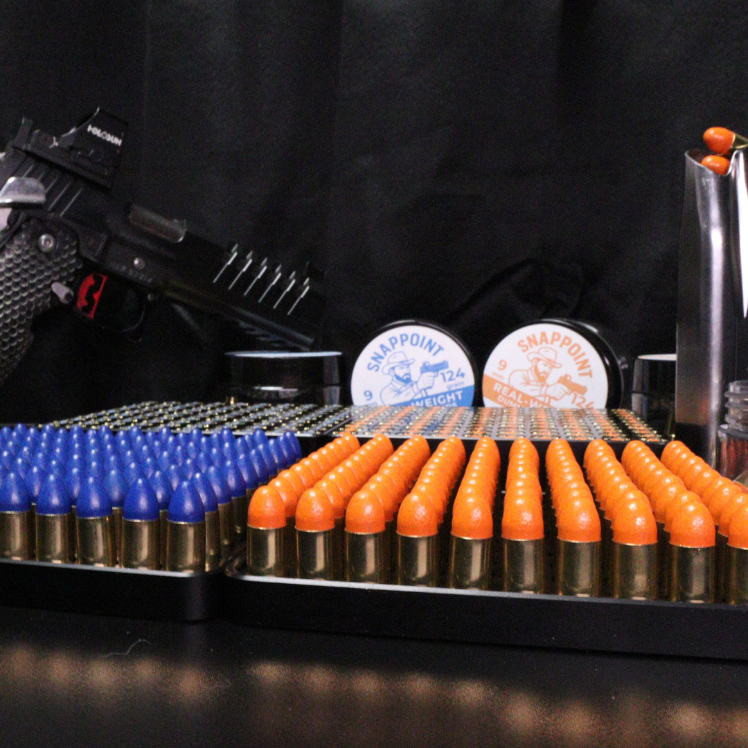 SnapPoint 9mm Snap Caps (Set of 20)– Real-Weight Dry Fire Dummy Rounds w/ SnapPlug Primer