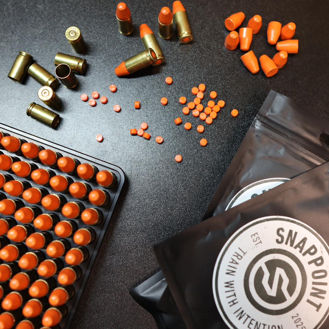 SnapPoint 9mm Snap Caps (Set of 20)– Real-Weight Dry Fire Dummy Rounds w/ SnapPlug Primer