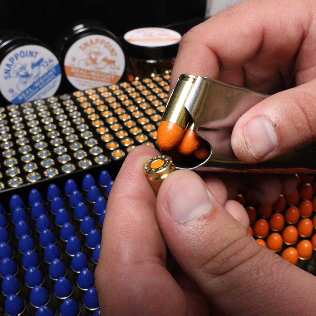 SnapPoint 9mm Snap Caps (Set of 20)– Real-Weight Dry Fire Dummy Rounds w/ SnapPlug Primer