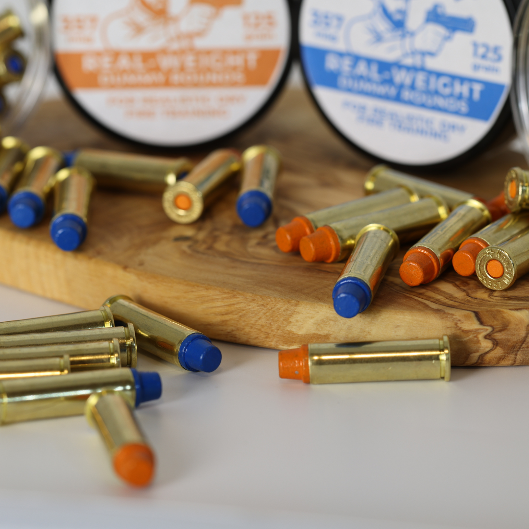 SnapPoint 357 Magnum Snap Caps (Set of 20)– Real-Weight Dry Fire Dummy Rounds w/ SnapPlug Primer