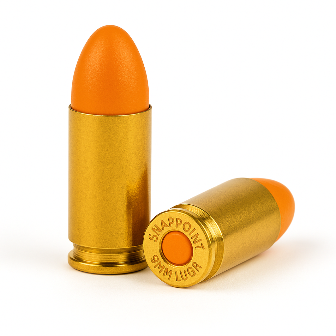 SnapPoint 9mm Snap Caps – Real-Weight Dry Fire Dummy Rounds w/ SnapPlug Primer
